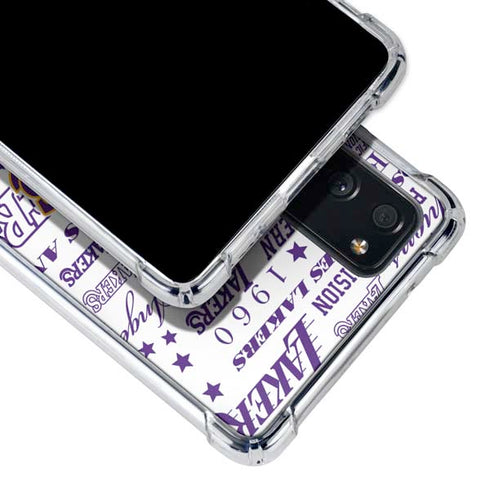 NBA LA Lakers Historic Blast Galaxy S20 FE Clear Case